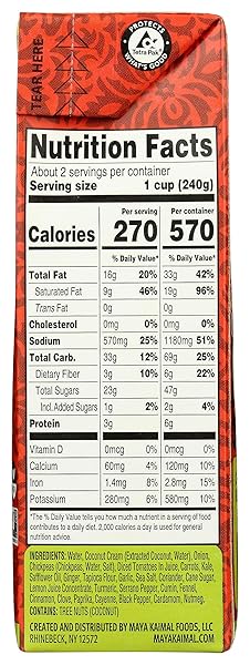 MAYA KAIMAL CREAMY CHICKPEA KALE SOUP, 17.6 OZ
