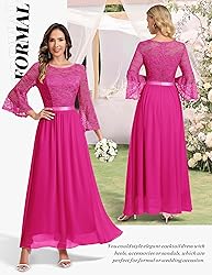 Wedtrend Women's Bridesmaid Dresses, 3/4 Flared