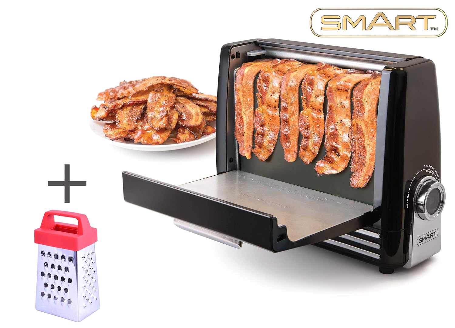 SMART Bacon Express Bundle with Free Mini Grater The Healthier Way to Cook Delicious Bacon to