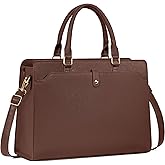Laptop Tote Bag for Women 15.6 Inch Waterproof Leather Computer Bags Large Capacity Business Office Work Briefcase