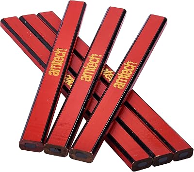 Amtech H2105 6 Piece Hardwood Carpenter's Pencil Set