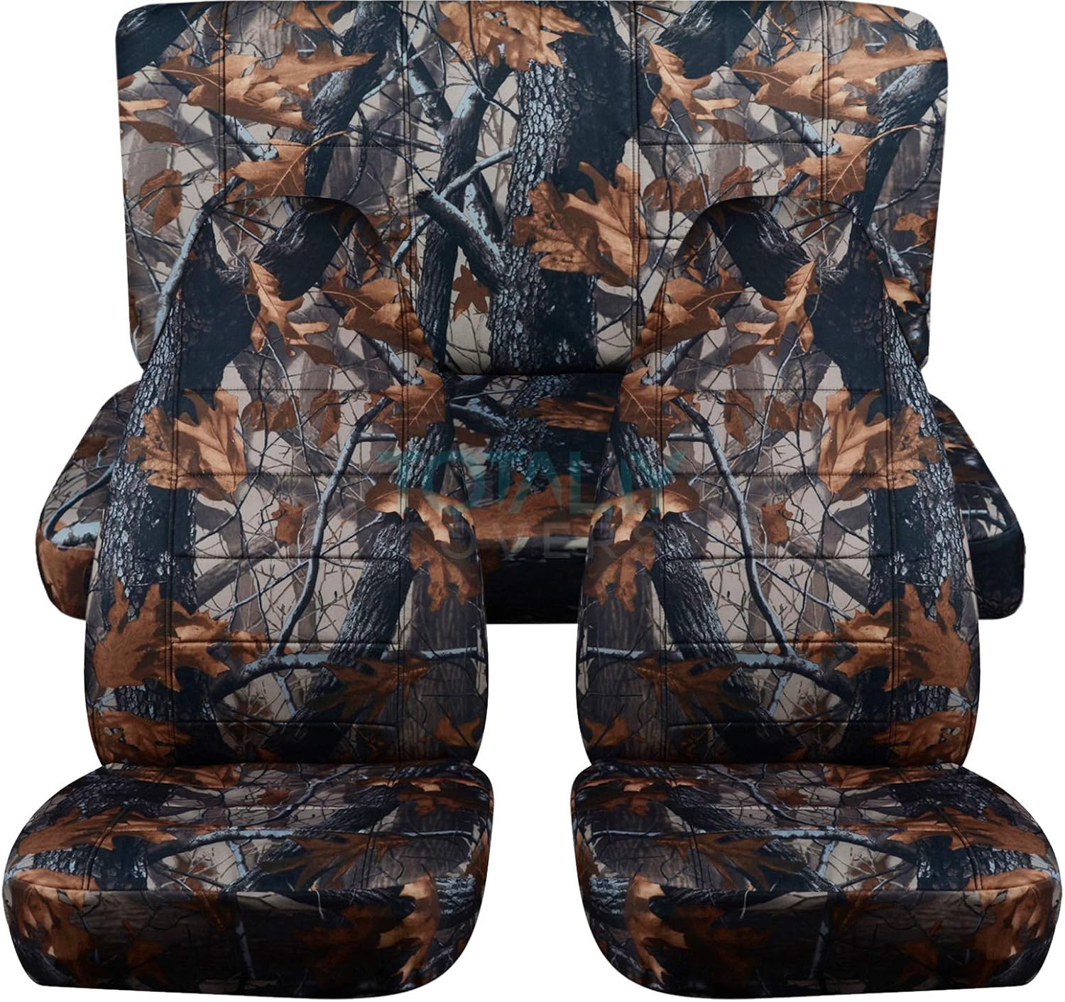 Totally Covers Camouflage Car Seat Covers Gray Tree Camo