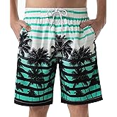 KAILUA SURF Mens Swim Trunks Long, Quick Dry Boardshorts, 9 Inches Inseam Bathing Suits with Mesh Lining