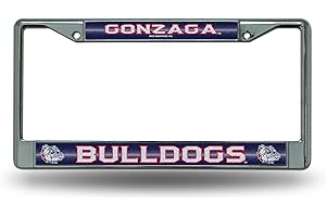 Rico Industries NCAA 12" x 6" Silver Bling Chrome Car/Truck/SUV Auto Accessory