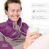 Qomfor Microwavable 1.5kg Weighted Neck Shoulder Wrap Lavender Scent view 4