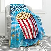 Jekeno Movie Theater Theme Gifts Throw Blanket, Cinema Home Film Decor Gifts for Women Men Movie Lovers Adult Teen Boy Girl Director Actor Acting Gift