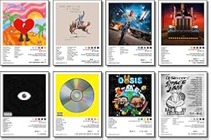 UMAYALIFE Bad Bun ny Poster (8 Pcs 8 * 11 inch) Album Cover Music Posters for Room Aesthetic, Wall Art for Room Decor Posters for Fans Unframed