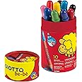 GIOTTO be-bè Large Colouring Pencils Set, 10 Assorted Colours, Super Washable, Suitable for Ages 2+, Ideal for Children