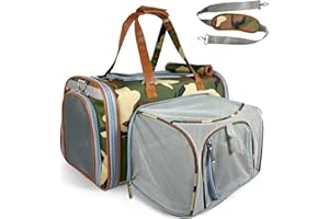 Mr. Peanut's Gold Series Standard Size Expandable Pet Carrier (Camo)