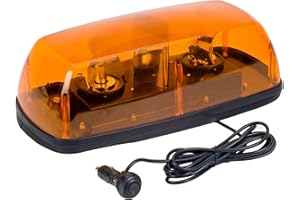 Wolo 3570M-A 12V Exterior Rotating Warning Light with 2 Halogen Bulbs