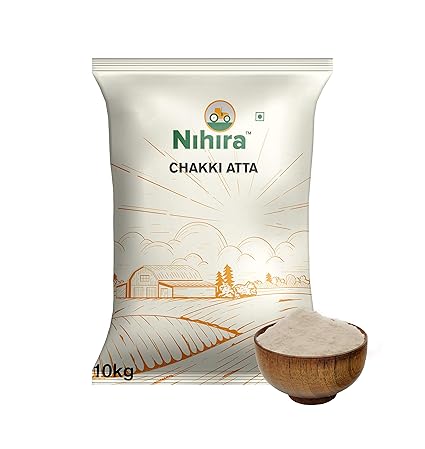 Nihira Whole Wheat Chakki Atta, 10 kg (South)