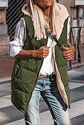 PRETTYGARDEN Womens 2024 Fall Reversible Vests