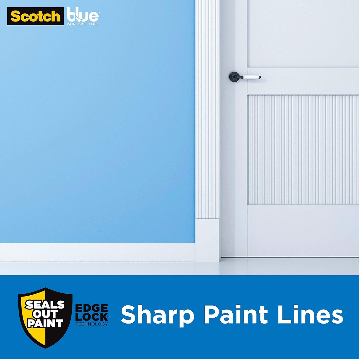 Scotch Painter's Tape 2093-36EC Sharp Lines Painter’s Tape, 1.41 in x 60 yds, Blue: Home Improvement
