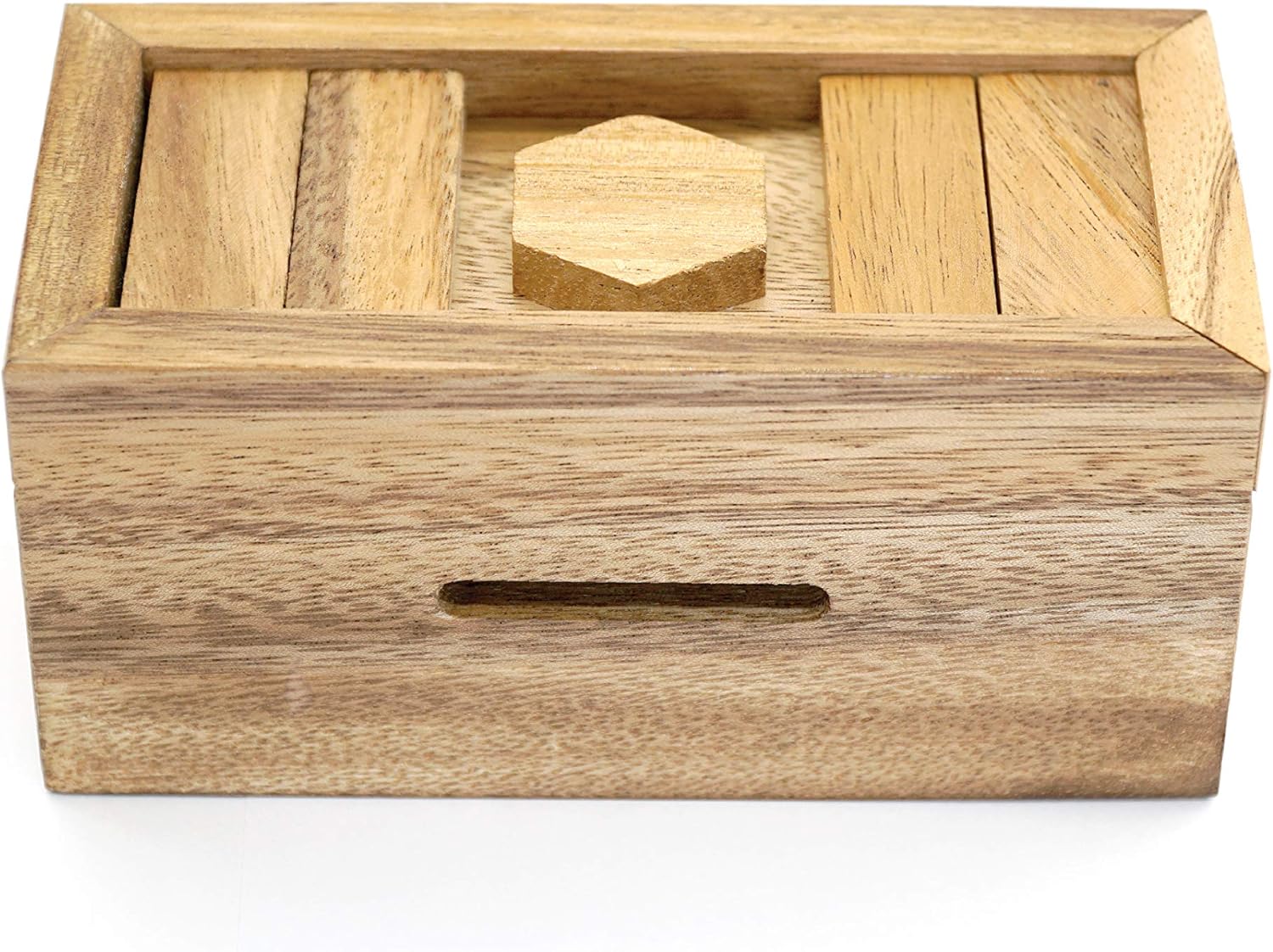Puzzle Gift Case Box and Magic Cards Case Holder with Hidden Compartments in Unique Wooden Boxes to Challenge Mind Puzzles and Use as Intelligence Gift Box for Money Secret: Toys & Games