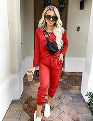 Ekouaer Women's Pajama Sets Casual 2Pcs Sleepwear