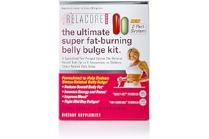 Relacore Ultimate Super Fat-Burning Belly Bulge Kit - Specialized Two-Pronged Weight-Loss System - Stress Relief and Fat Burning Supplements, 15 Day-Supply