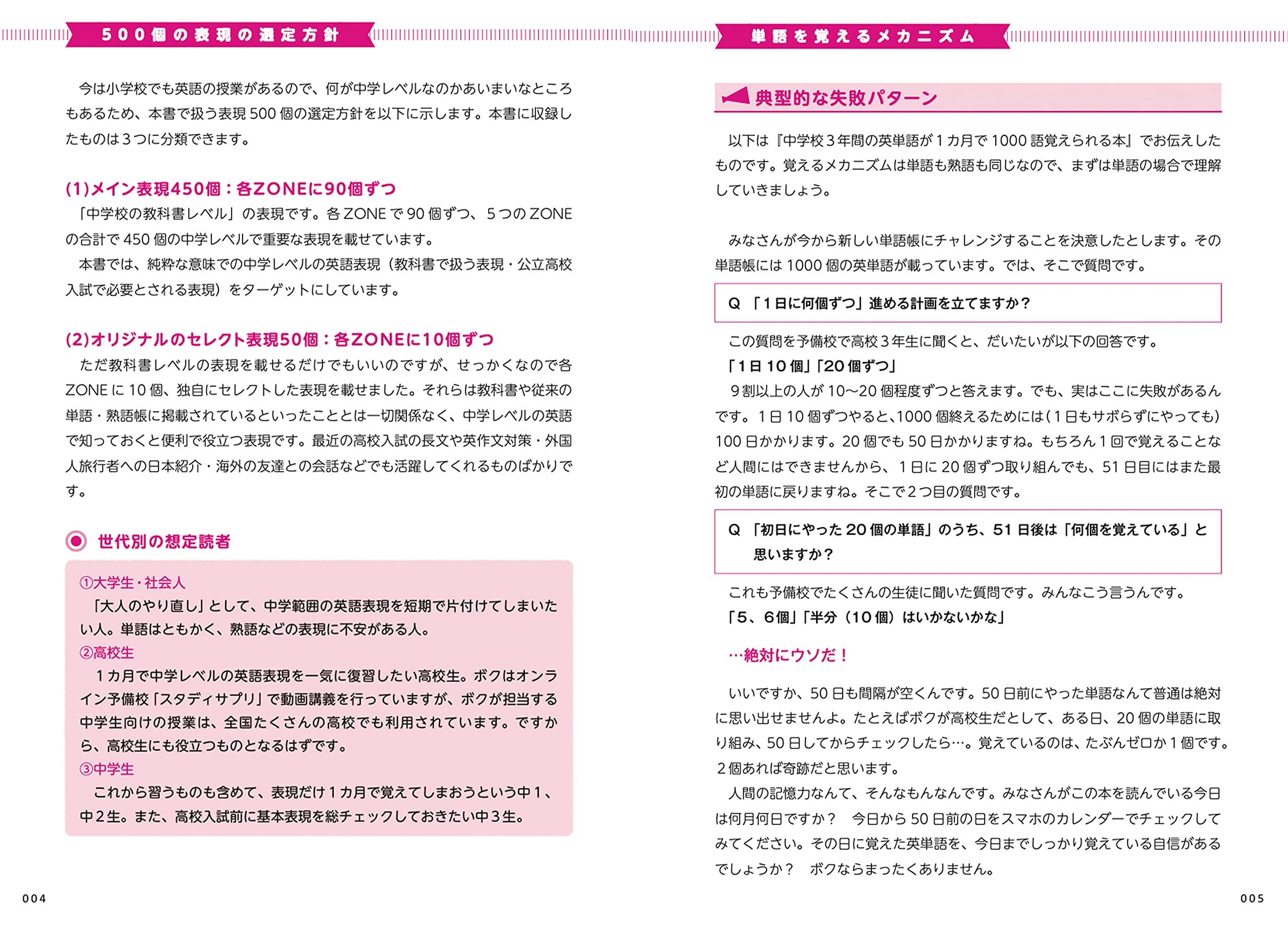 中学校3年間の英語表現500が1カ月で覚えられる本 Amazon Com Books