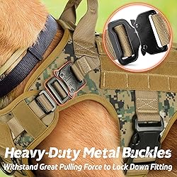 rabbitgoo Tactical Dog Harness for Large
