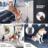 IOKHEIRA Dog Seat Belt Car Harness ISOFIX LATCH Safety Orange view 6