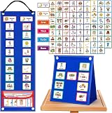 Sanlebi Visual Timetable 86 PECS Cards Now and Next Board for Kids view 1