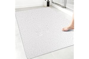 Large Shower Mat Non Slip: 40 x 28 Inch Non Slip Shower Mats for Inside Shower, Anti Slip Shower Mat, Soft Loofah Shower Matt