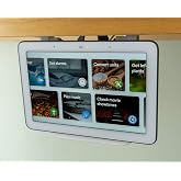 Built3D, Google Nest Hub Home Kitchen Under Cabinet Mount Bracket | All Hardware Included (White)