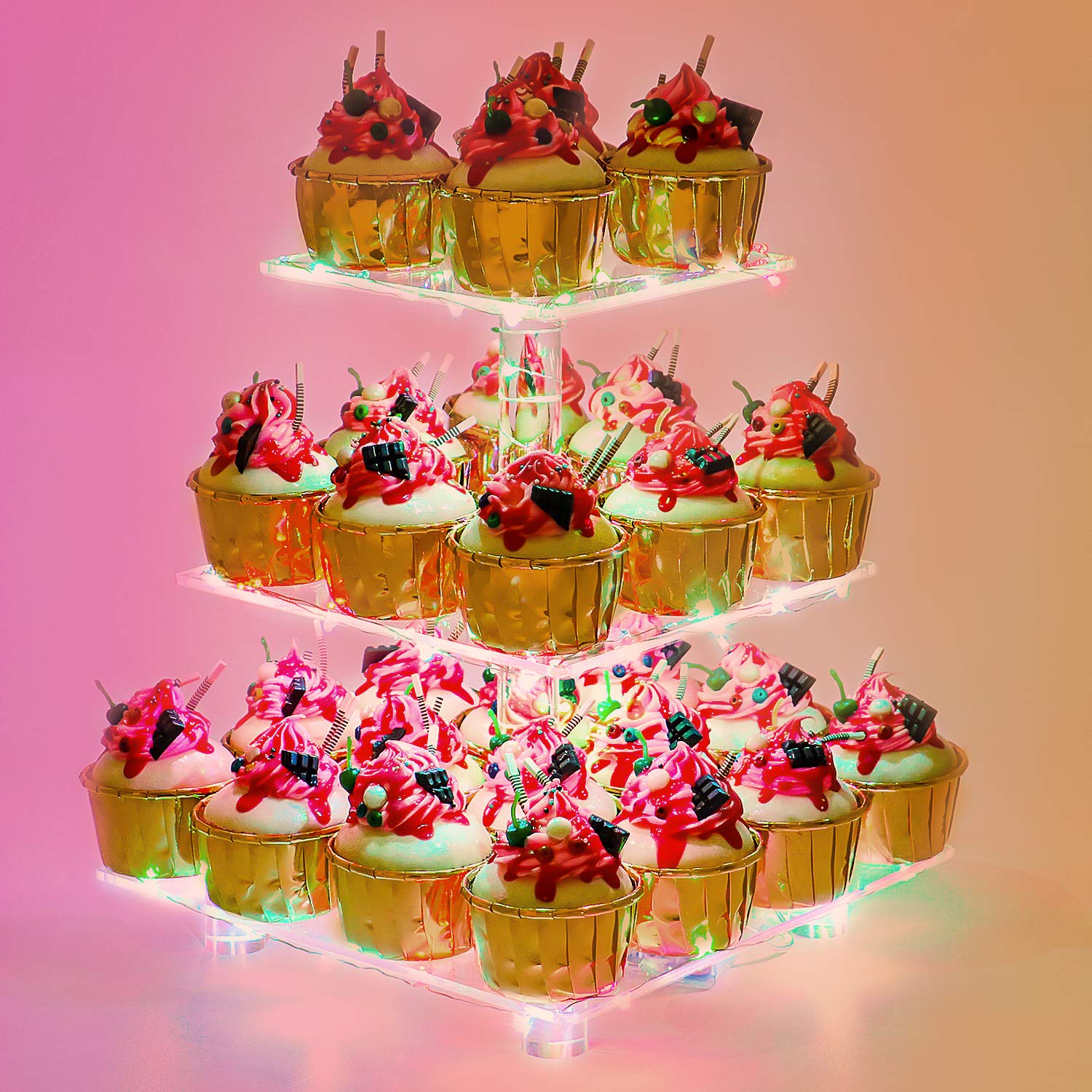 YestBuy 3 Tier Cupcake Stand - Premium Cupcake