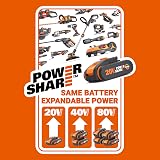 WORX Nitro 18V/20V Max Cordless Leaf Blower Brushless 2.0 WG543E.9 Bare Tool view 8