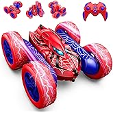Remote Control Car,RC Cars Boys Toys for 3 4 5 6 7 8 9 10 11 12 Year Old Boy Double Sided 360°Flip 4WD Rechargeable Drift RC Race Car Birthday Gifts Christmas Basket Stuffers for Kids Age 3-12