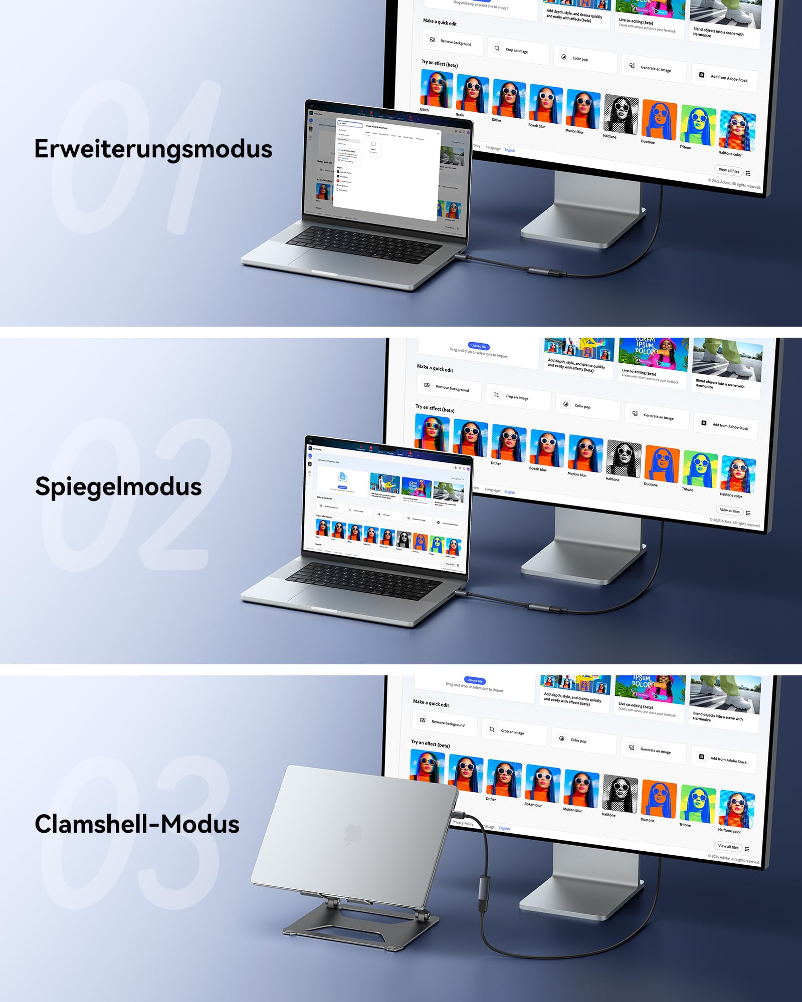 INIU USB C auf HDMI Adapter 4K@60Hz, USB Typ-C auf HDMI Adapter Ladegerät für MacBook Pro Air, iPad Pro, iPhone 17 16 15 Pro Max, Pixelbook, Pixel 10 9, Surface Pro, Dell, XPS, Samsung 25 24 Ultra etc 7