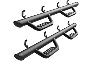 Tyger Auto Tyger Access Running Boards Compatible with 2019-2026 Chevy Silverado GMC Sierra 1500; 2020-2026 2500 3500HD | Crew Cab | TG-AS2C24001 | Textured Black Drop Step Rail