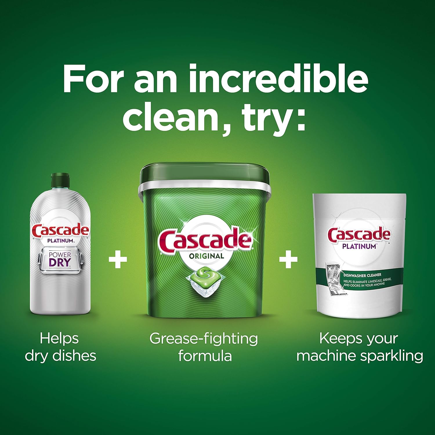 Cascade Original Dishwasher Pods, Actionpacs Dishwasher Detergent Tablets, Fresh Scent, 105 Count: Health & Personal Care