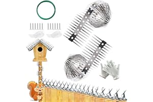 Anti-Climb Spikes for Raccoon & Bird Protection - Heavy-Duty Stainless Steel Barrier Nails for Fence, Roof, Trees | Outdoor A