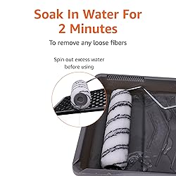 Amazon Basics Microfiber Paint Roller Covers, for