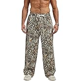 Anoumcy Men's Camo Sweatpants Casual Baggy Jogger Drawstring Elastic Waist Athletic Lounge Trousers Workout Streetwear Pants