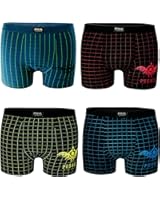 Reedic Herren Boxershorts 4er Pack - Baumwolle Slips Für Jeden Tag