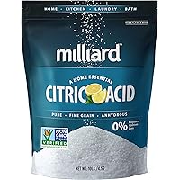 Milliard Citric Acid 10 Pound - 100% Pure Food Grade Non-GMO Project Verified (10 Pound)