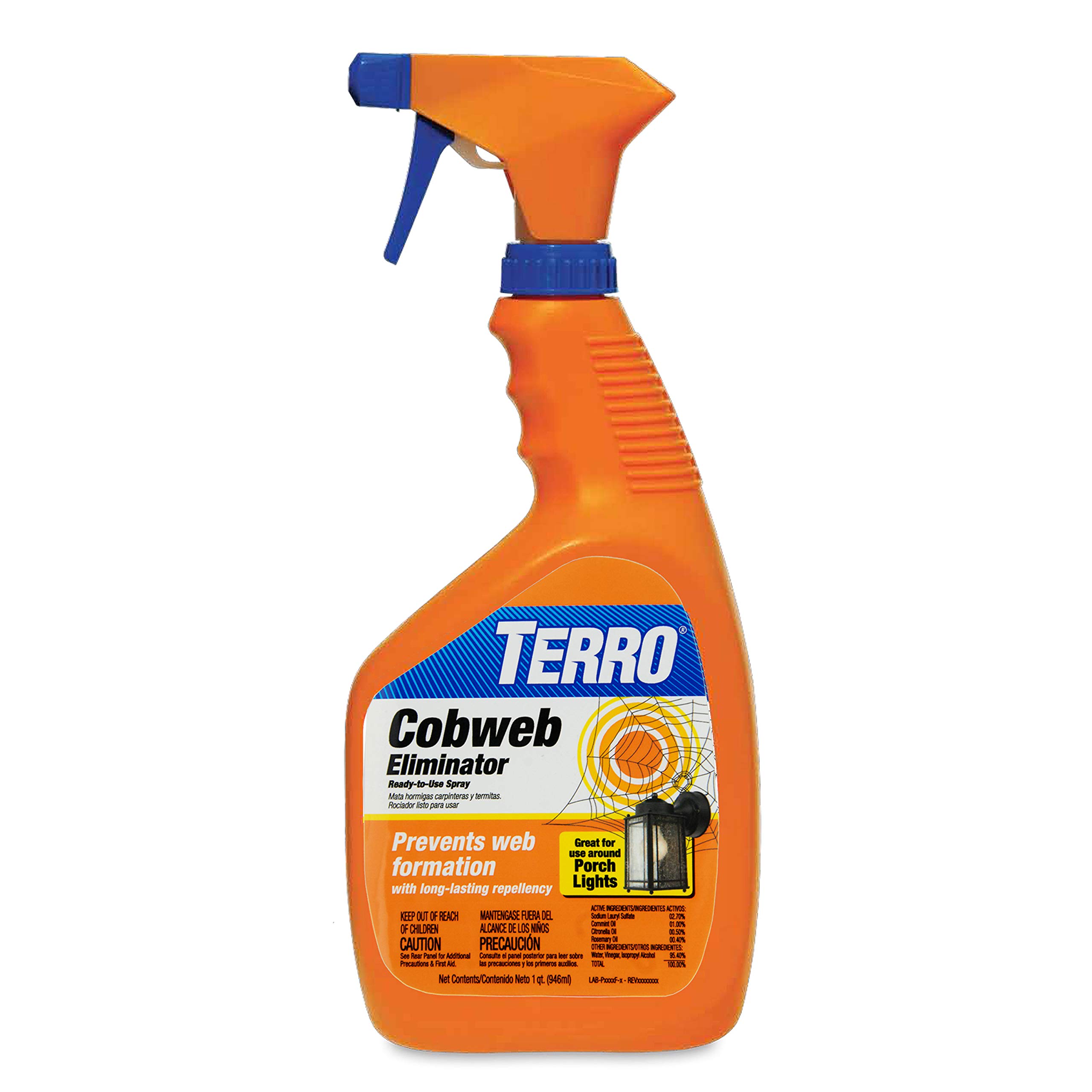Photo 1 of TERRO T2360 Ready-to-Use Spider Cobweb Eliminator and Repellent Spray - Prevent Spiderweb Formation