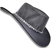 Oztrala HAT Australian Outback P-Leather Felt Mesh Breezer Cowboy Aussie Jacaru Golf HSRZ US