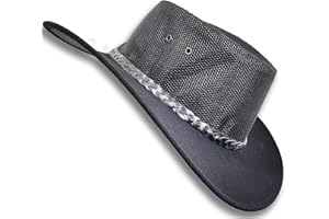 Oztrala HAT Australian Outback P-Leather Felt Mesh Breezer Cowboy Aussie Jacaru Golf HSRZ US