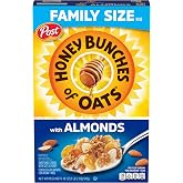 Honey Bunches of Oats with Almonds, Granola and Sliced Almonds, 18 oz Box | Crispy Flakes With Crunchy Granola Bunches, Made With Whole Grains And 10 Essential Vitamins And Minerals