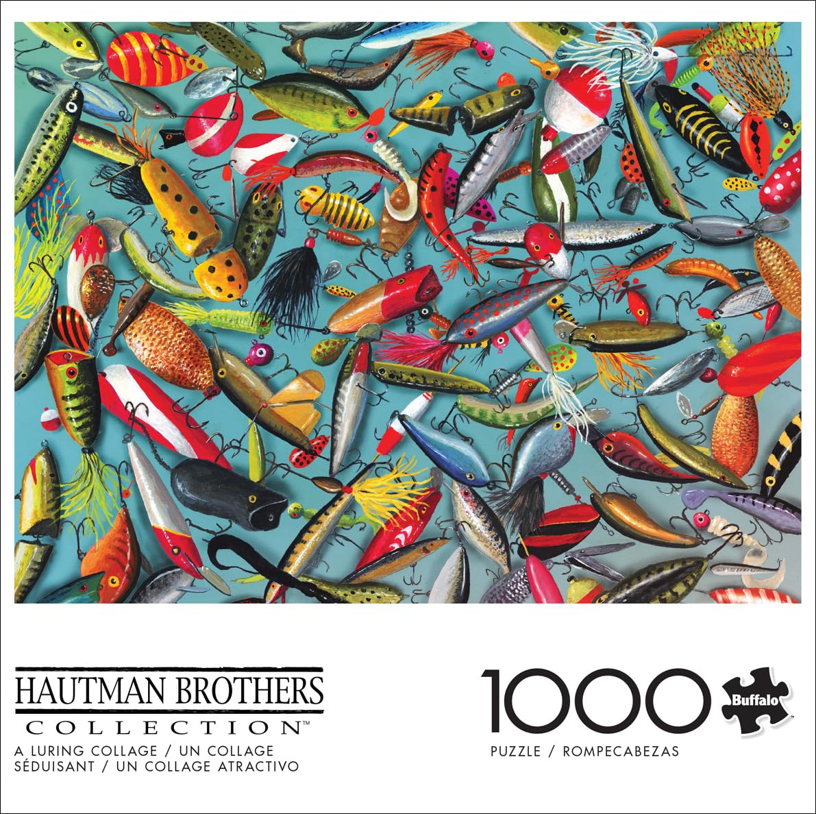 Buffalo Games - Robert Hautman - A Luring Collage - 1000 Piece Jigsaw Puzzle for Adults -Challenging Puzzle Perfect for Game Nights - Finished Size is 26.75 x 19.75