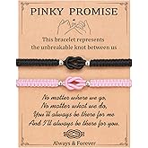 UNGENT THEM Pinky Promise Forever Love Knot Bracelets for Couples–Birthday Anniversary Valentines Christmas Gifts