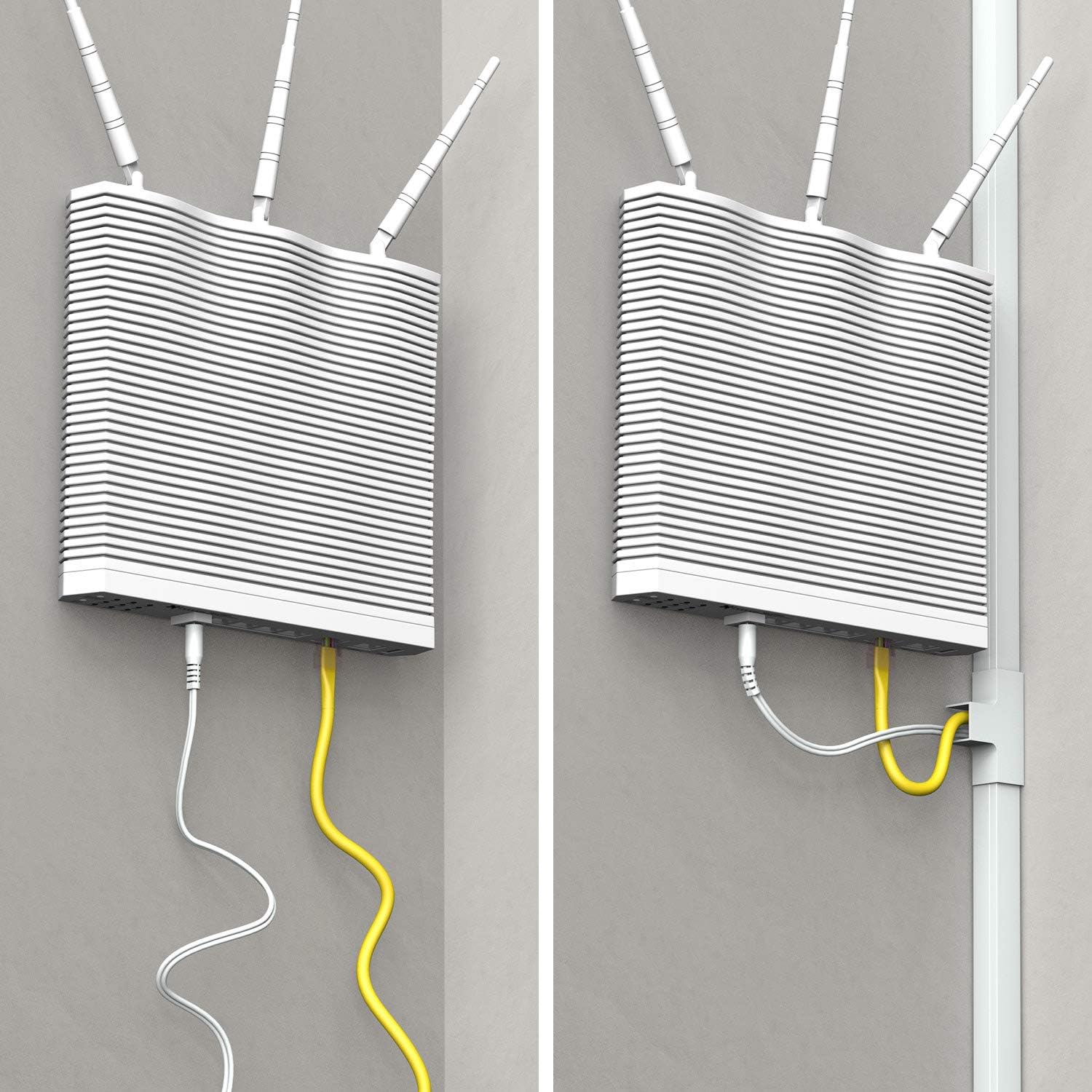 D-Line Square Box Cable Trunking, Self-Adhesive Cable Hider, Cable Management to Hide Single Cables, 1 x 16mm (W) x 16mm (H) - Image 4