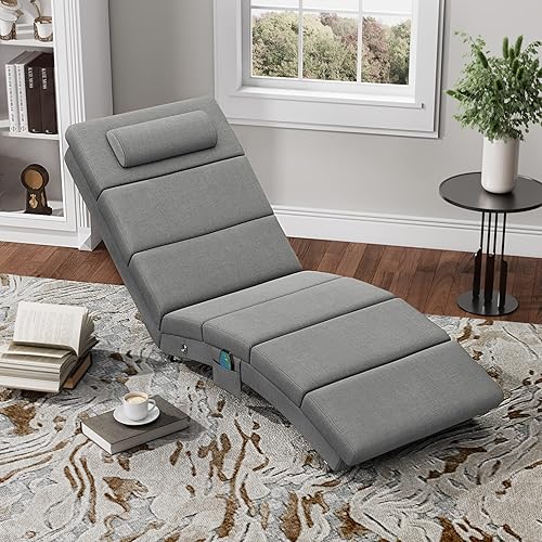 YOLENY Massage Chaise Lounge,Electric Recliner Heated Chair