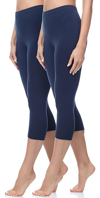 Merry Style Damen Leggings 3/4 2 Pack MS10-144