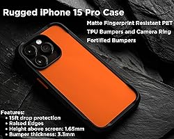 NOMAD Rugged Case for iPhone 15 Pro Case Compatible
