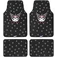 Sanrio Hello Kitty and Friends Kuromi Carpet Car Floor Mats, Universal Fit for Cars Trucks SUVs Hello Kitty Car Accessories for Women Cute Car Accessories, Non-Slip Front Rear Floor Mats for Cars