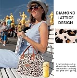 HOMESPON Insulated Lunch Bag Leopard Pattern Large Capacity 29x21x16.5 cm view 7