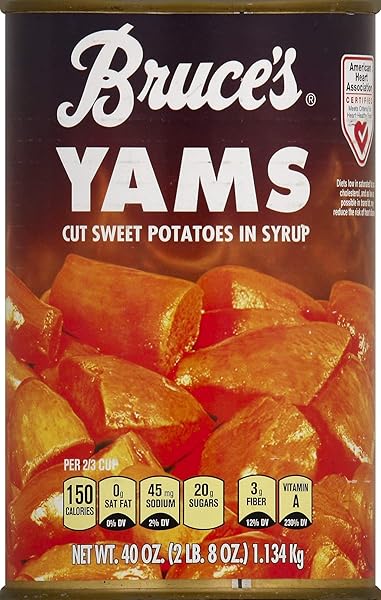 BRUCE’S YAMS CUT SWEET POTATOES IN SYRUP, 40...